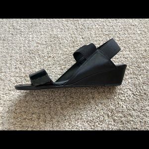 Black sandals never worn